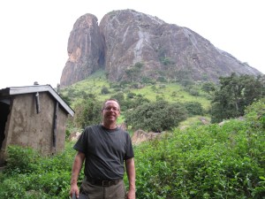 A morning walk at the base of the mountain.