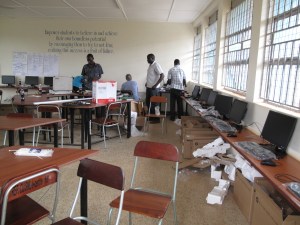 Cabling a computer lab and configuring an HP MS Mulitpoint server.